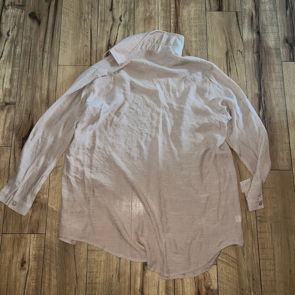 sheer button up - Picture 4 of 4